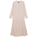 Woven Tiered Belt Dress