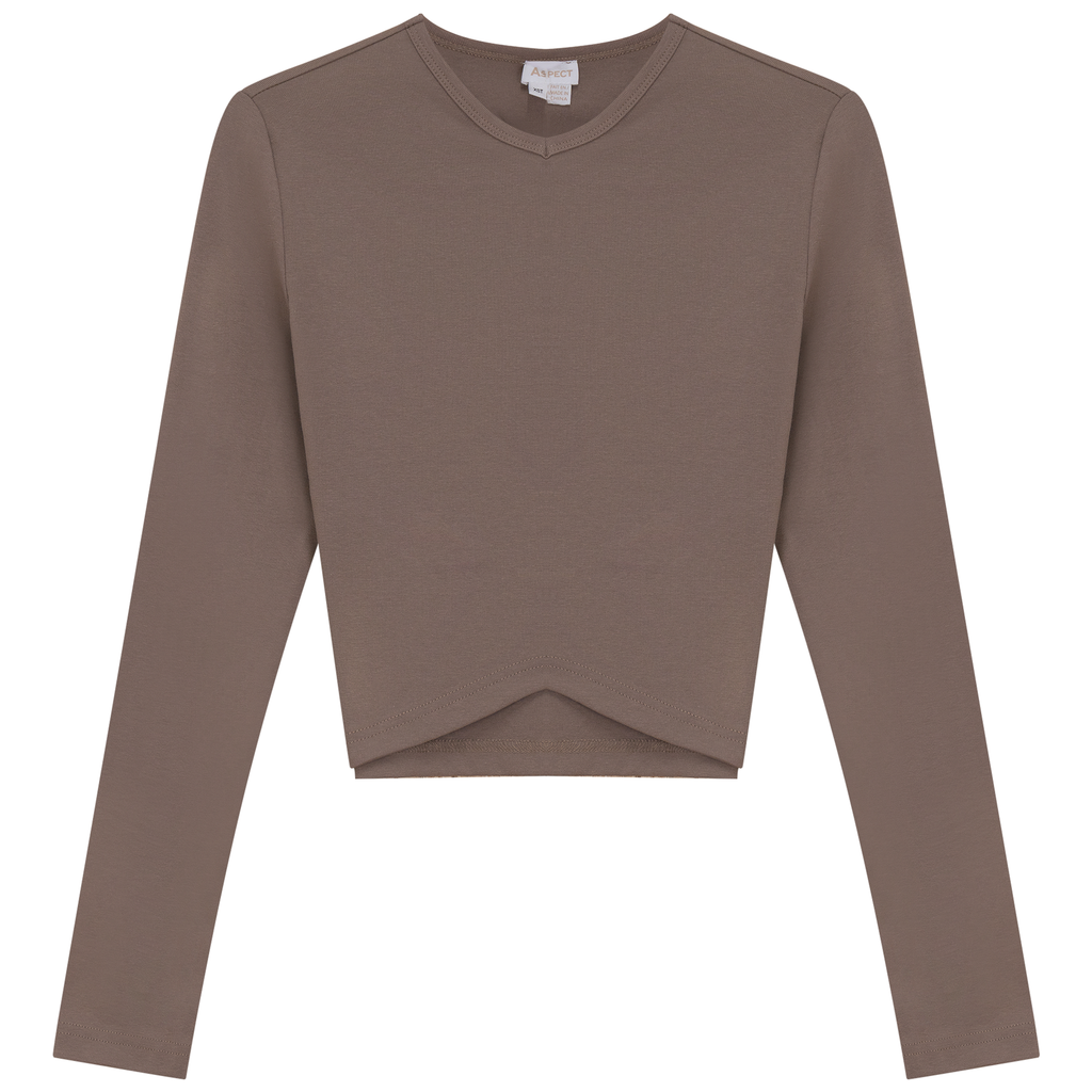 Triangle Ribbed Cropped Top