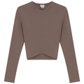 Triangle Ribbed Cropped Top