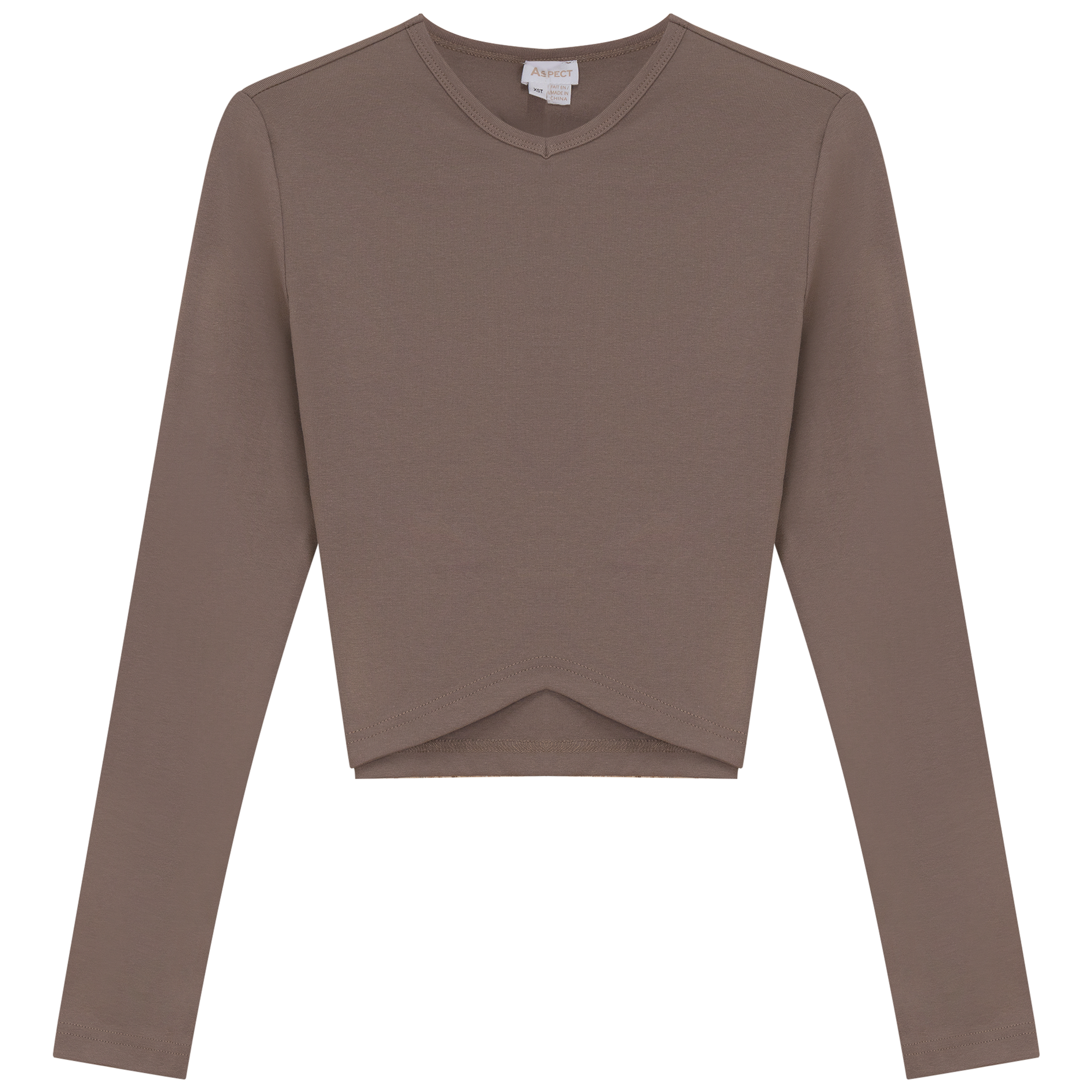 Triangle Ribbed Cropped Top
