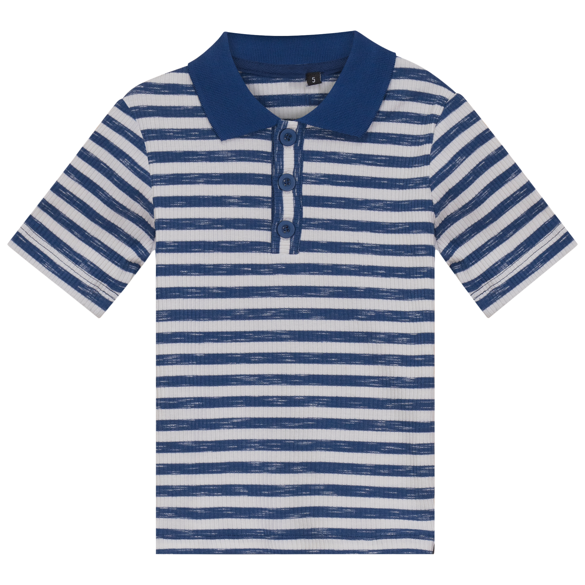 Mix Stripped Short Polo