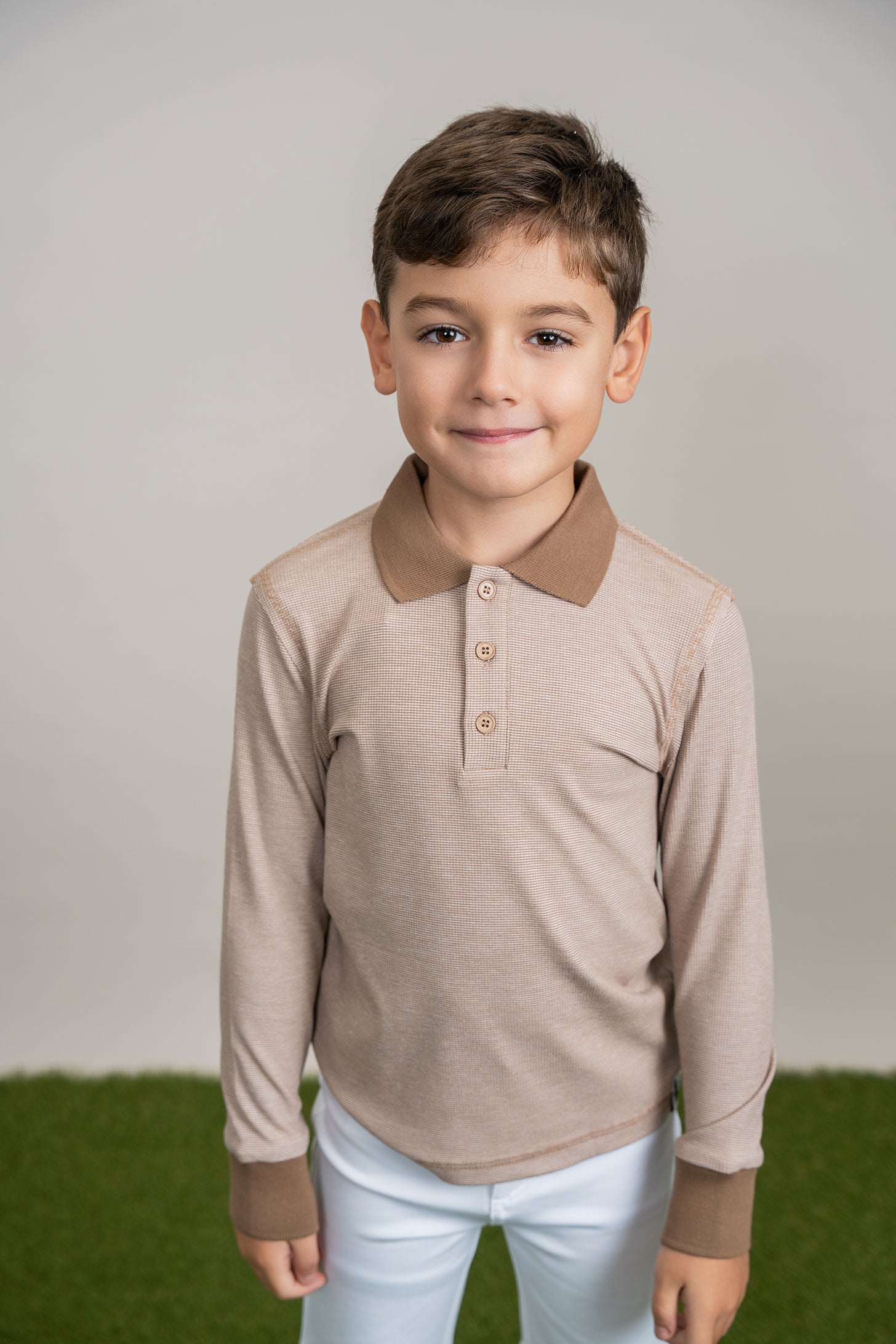 Mini Stripped Long Polo