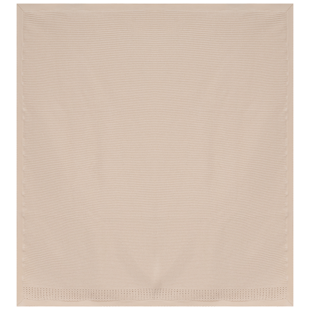 Holed Rib Knit Blanket
