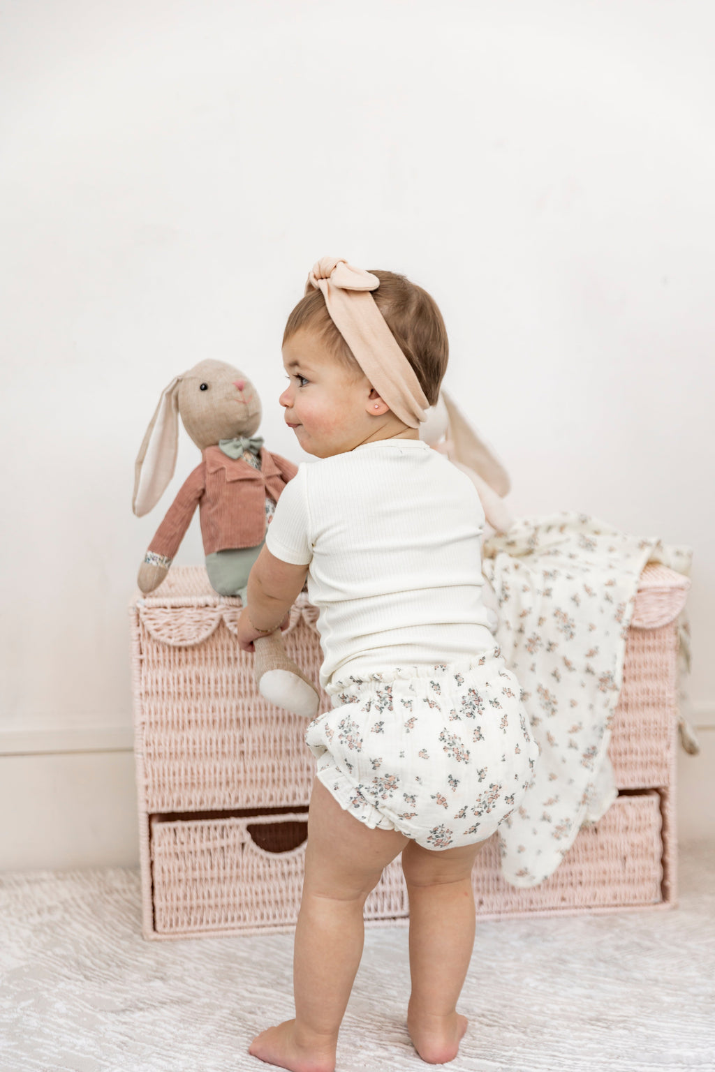 Floral Print Gauze Swaddle