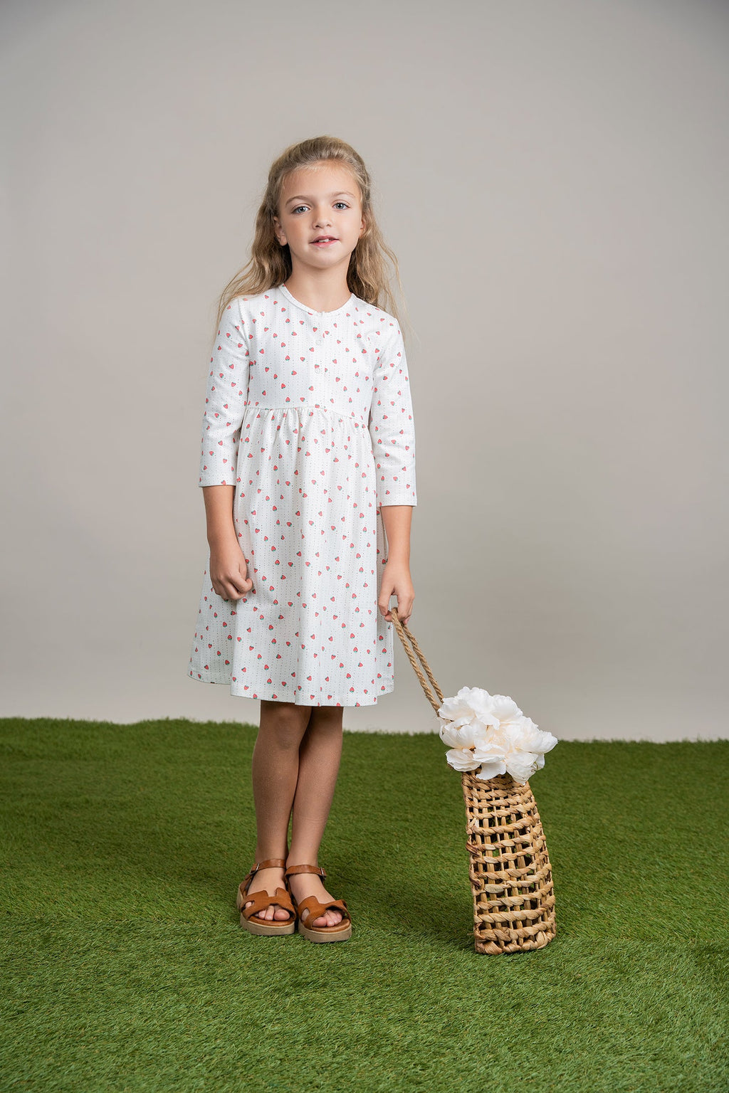 Strawberry and Pear Printed Dress