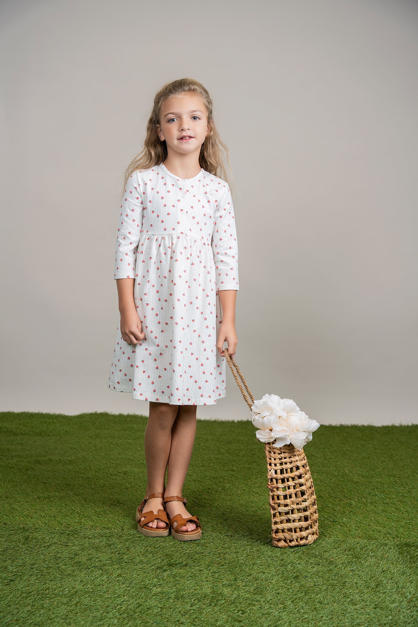 Strawberry and Pear Printed Dress