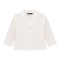Woven Double Breasted Blazer