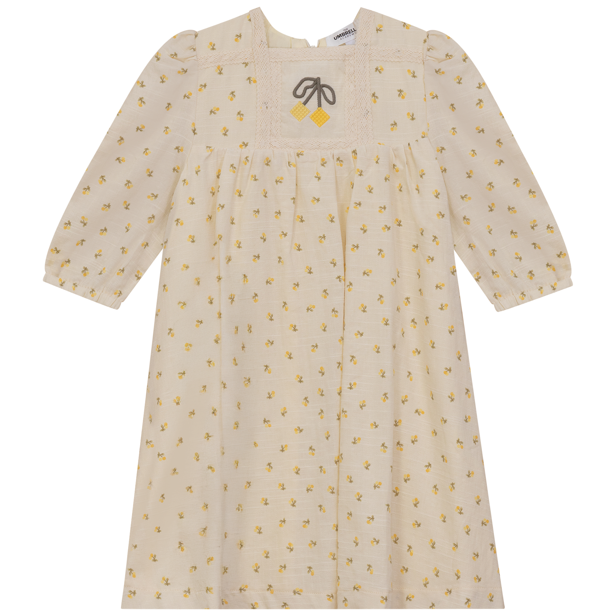 Cherry Printed Linen Dress