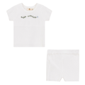 Rib knit Top and Shorts Set