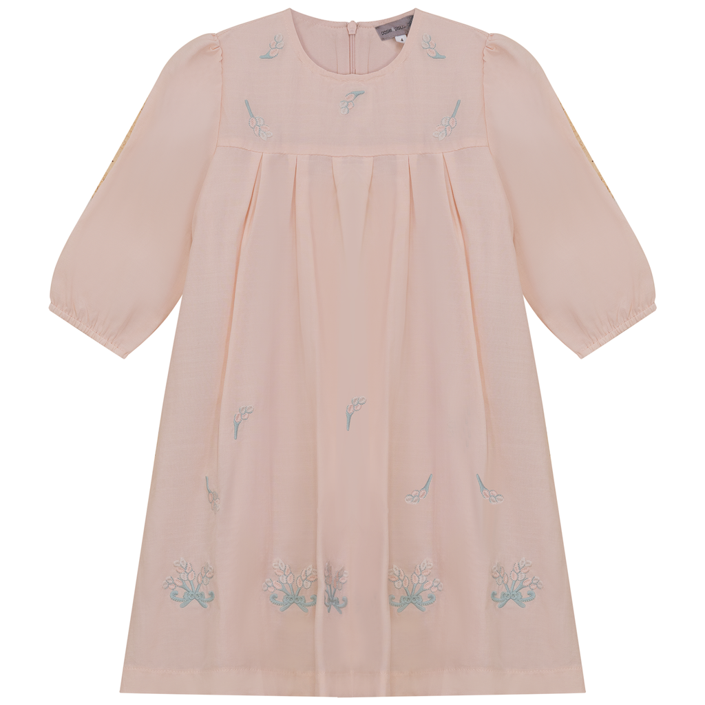 Cotton Floral Embroidered Dress