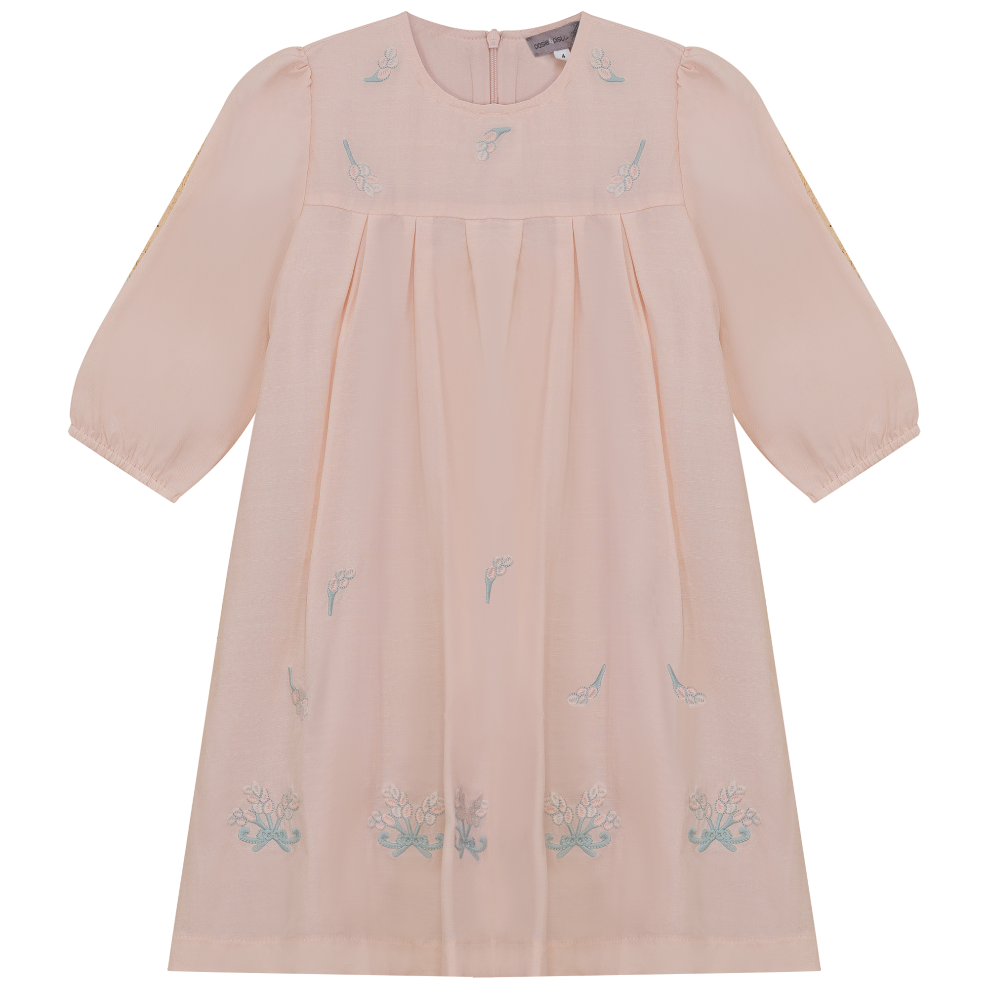 Cotton Floral Embroidered Dress