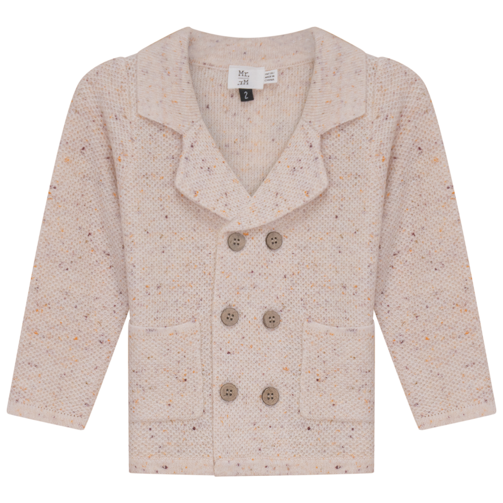 Speckeled Waffle Knit Blazer