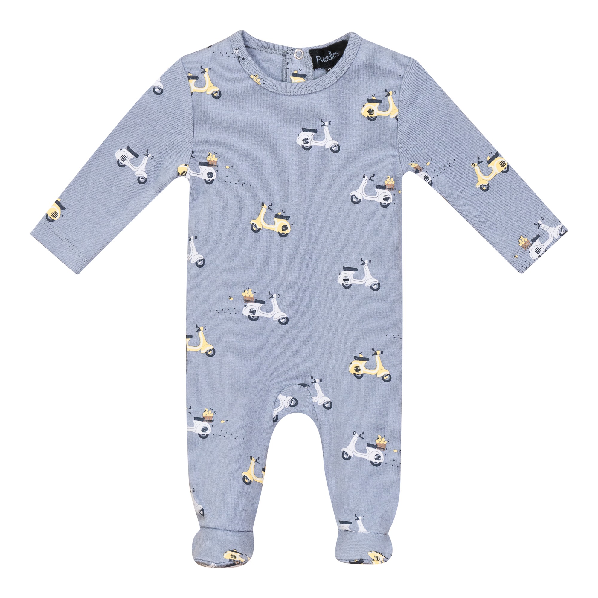 Scooter Bicycle Print Onesie