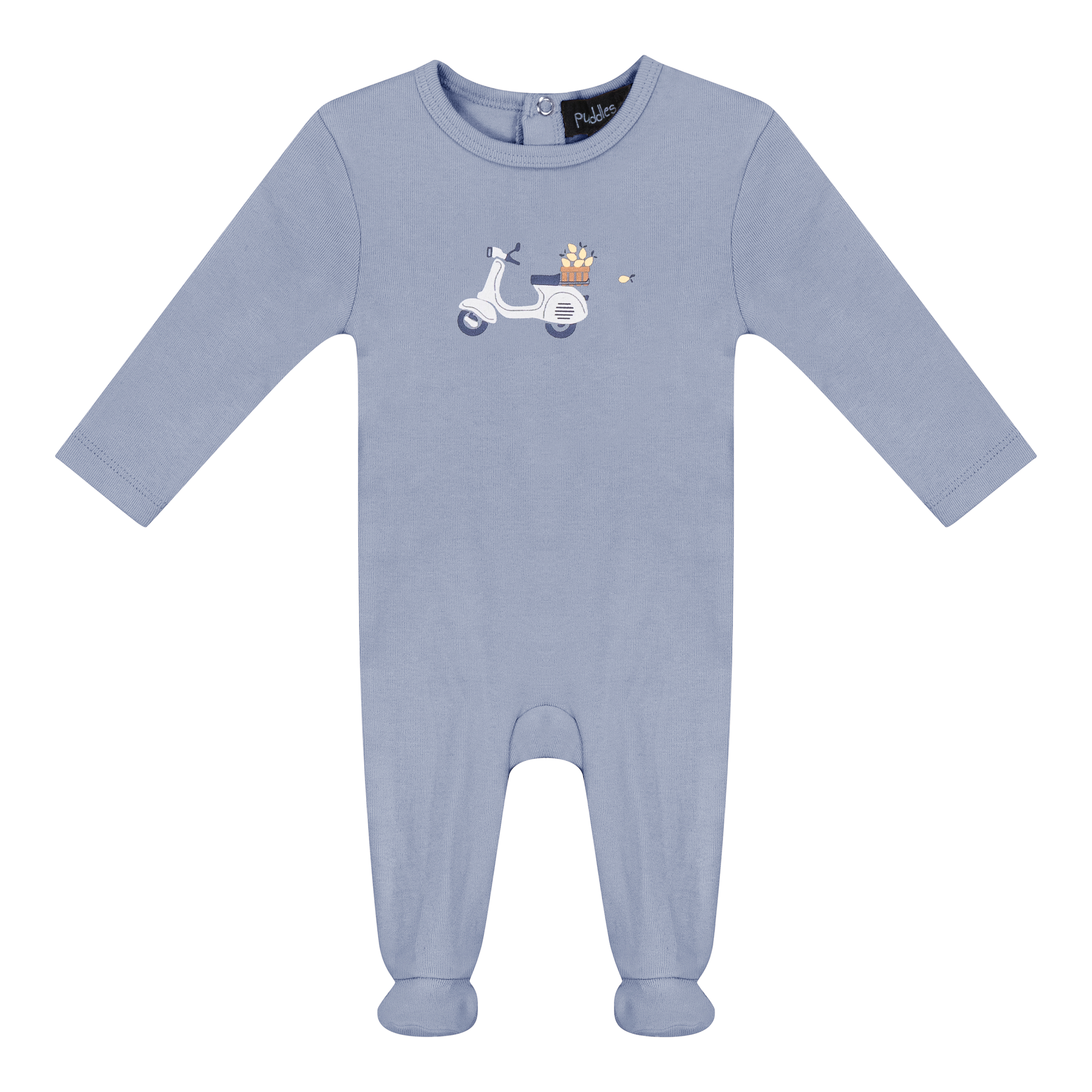 Scooter Bicycle Print Onesie