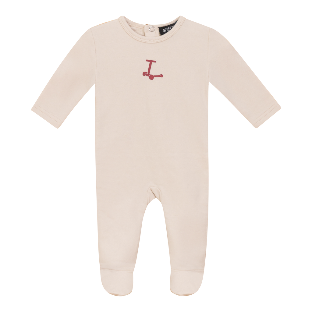 Scooter and Tulip Print Onesie