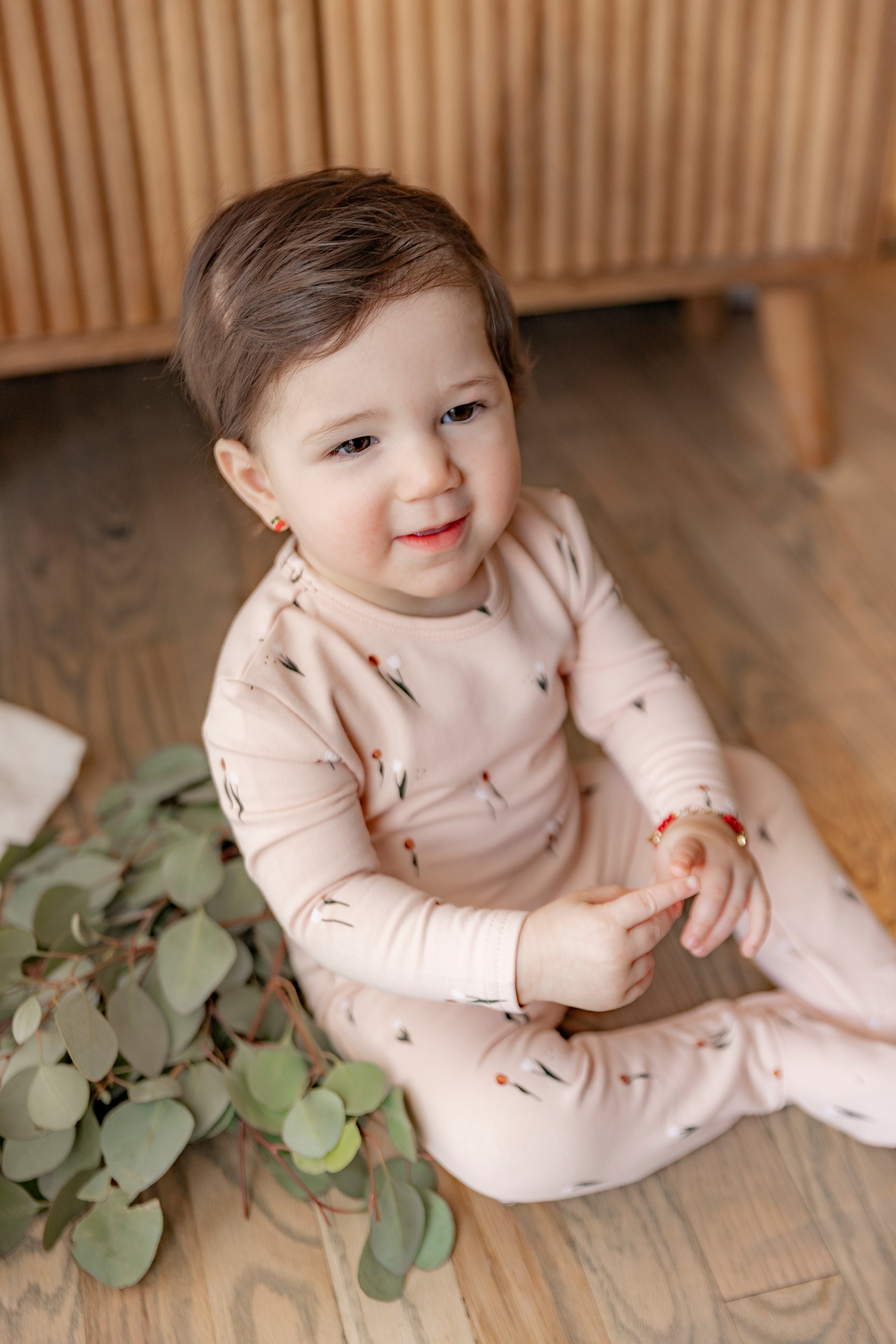 Scooter and Tulip Printed Onesie