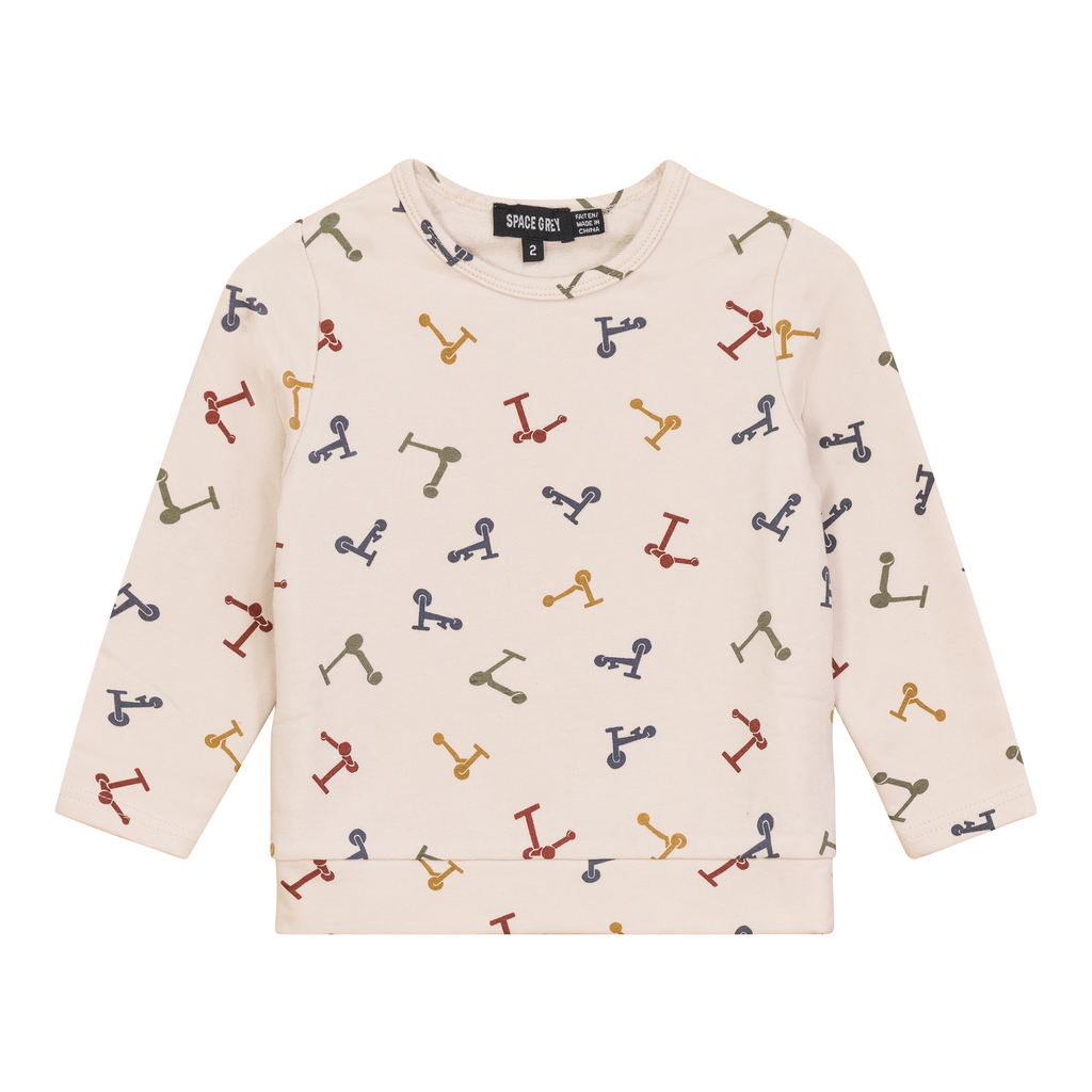 Scooter And Tulipe Printed Sweater