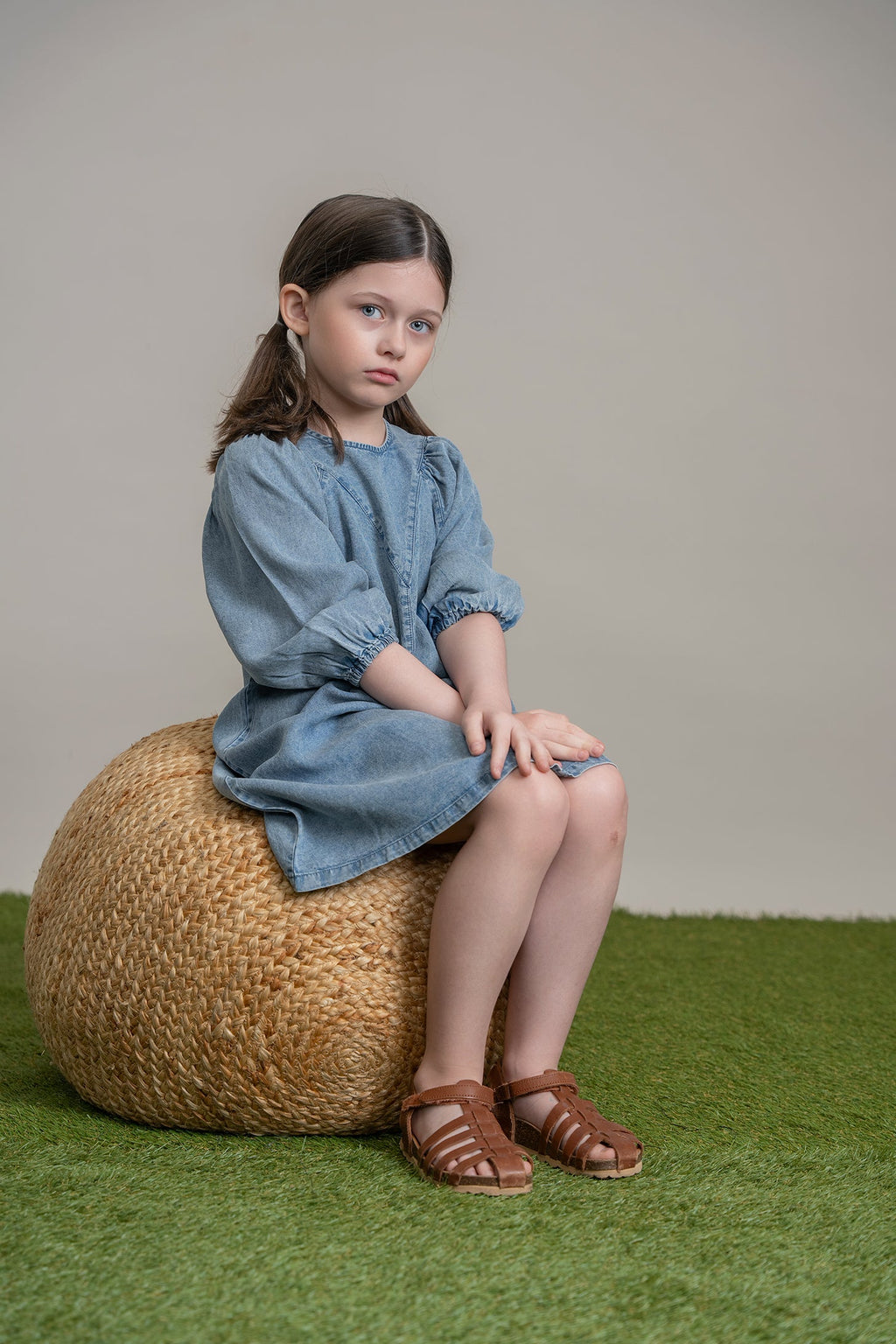 Washed Denim Dress