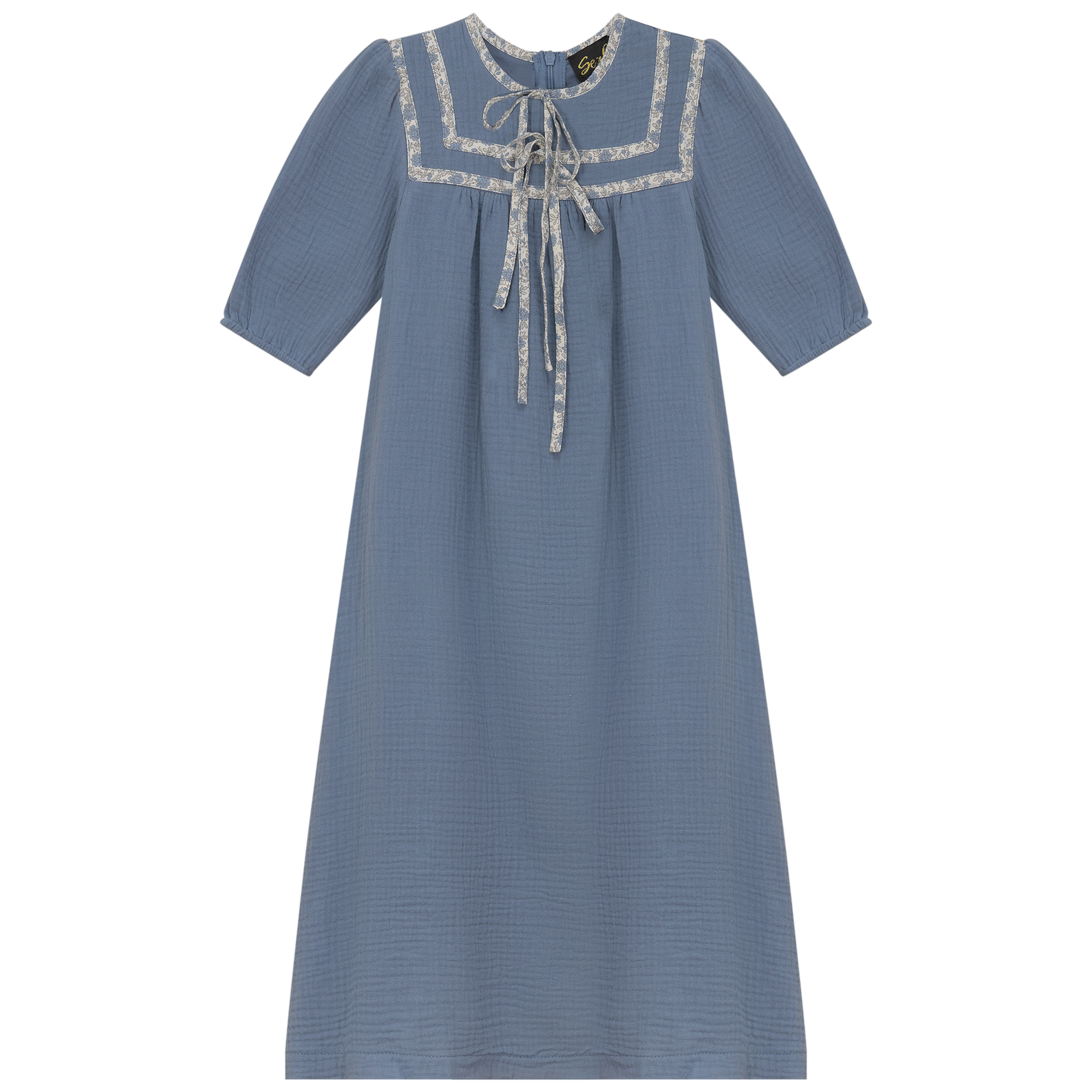 Floral Tape Gauze Robe
