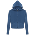 Distressed Zip-Up Hoodie