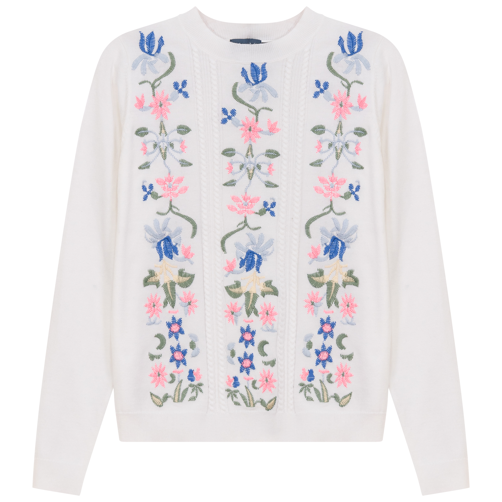 Floral Embroidered Sweater
