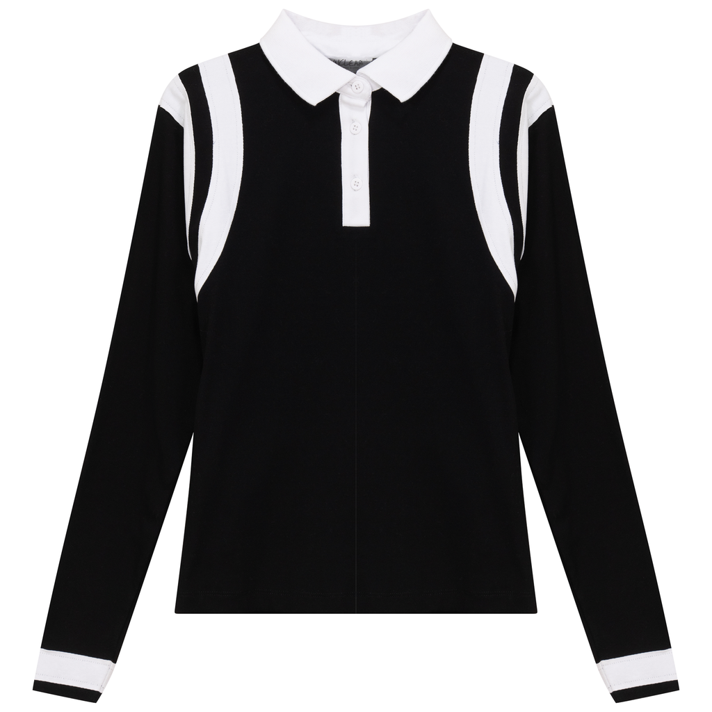 Contrast Stripe Polo