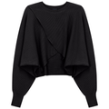 Cropped Wrap Sweater