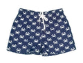 Saltwater Boys Company - SAINT SIMONS SHORTIES UPF 50+ NAVY/WHITE CRABS BOYS SWIM TRUNKS