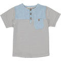 Soft Grey Pique Henley