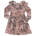 Velour Animal Print Dress