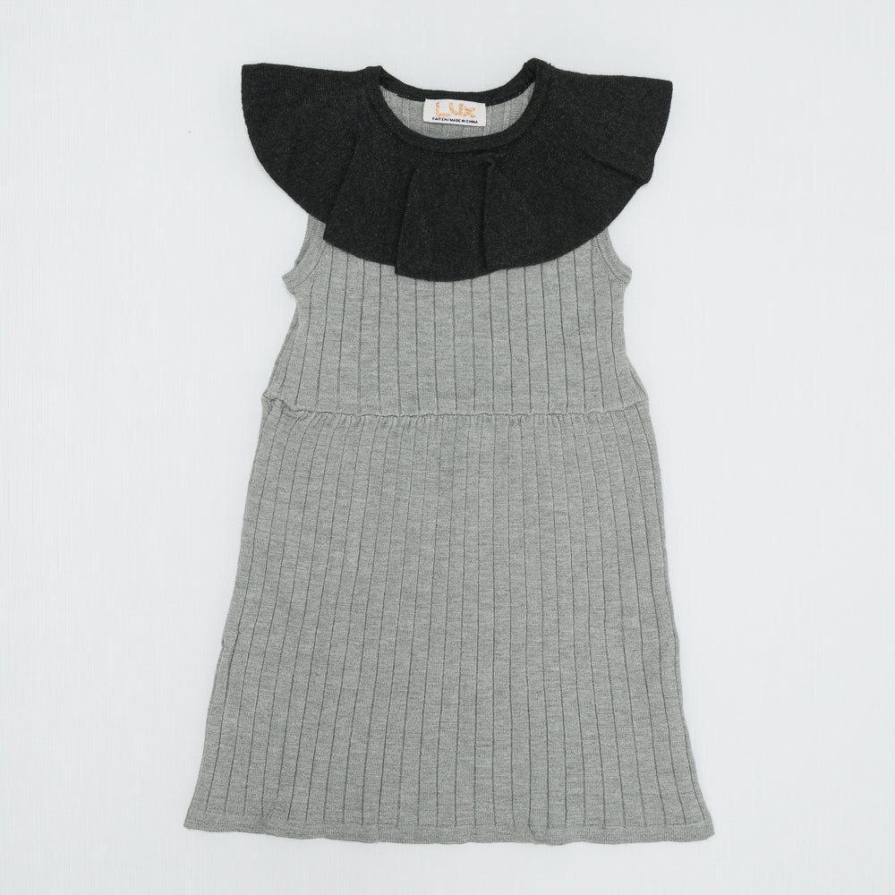 Rib Ruffle Dress