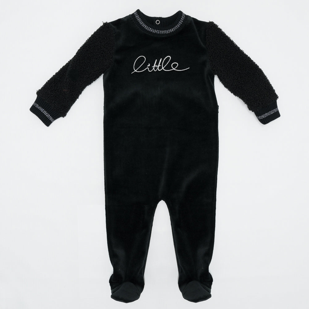 Velour And Sherpa Onesie
