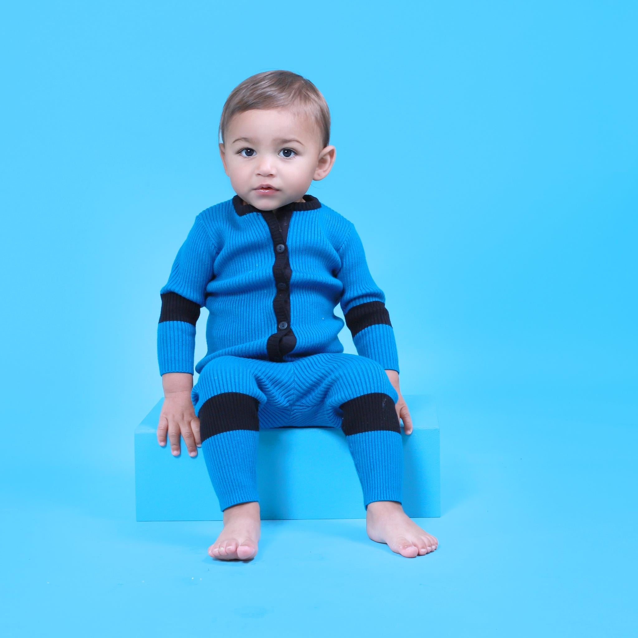 2 Tone Rib Knit Set