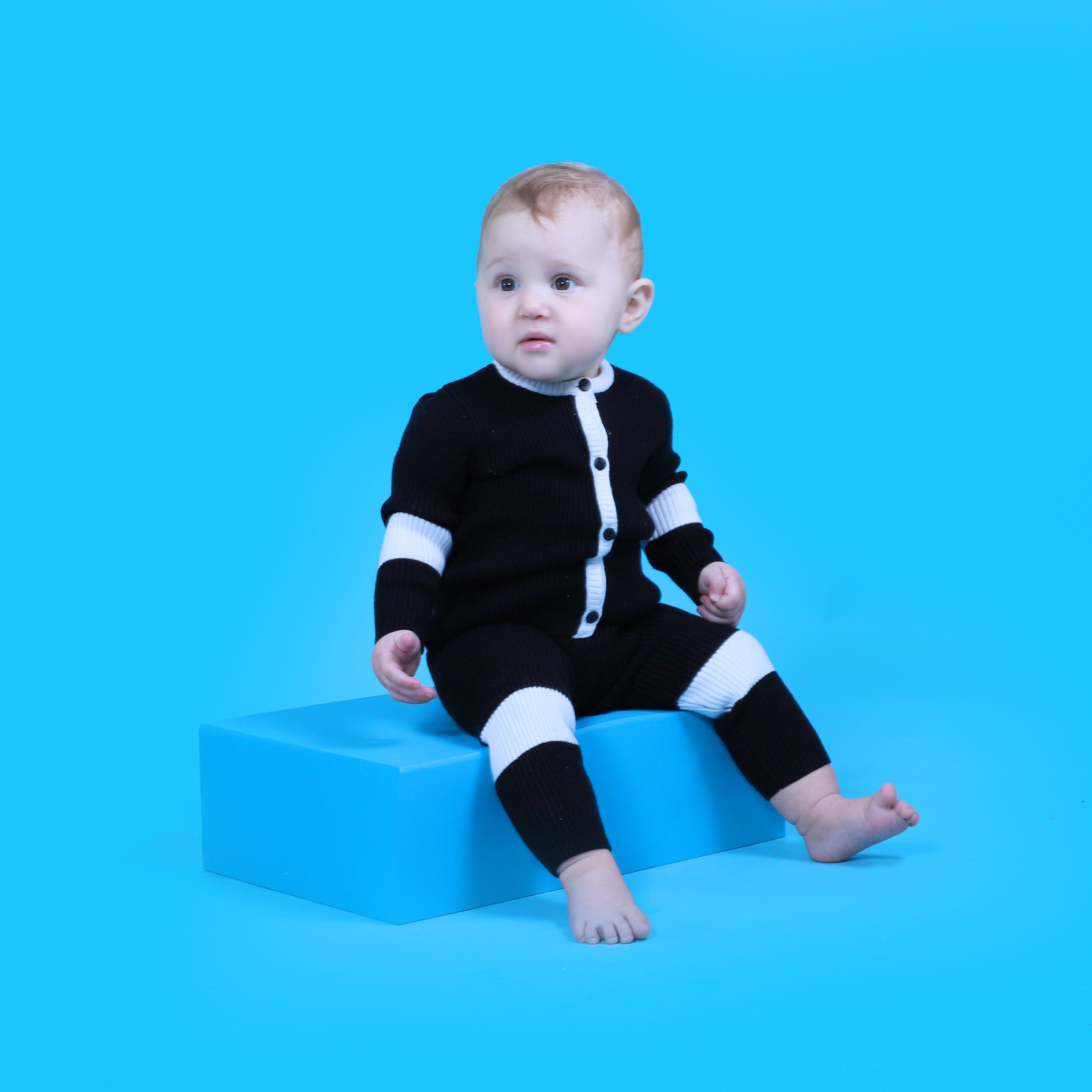 2 Tone Rib Knit Set
