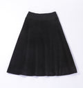 Ribbed Velour Tiered Short Skirt