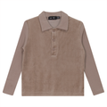 Velour And Rib Combo Polo