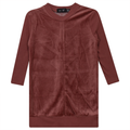 Velour And Rib Combo Dress