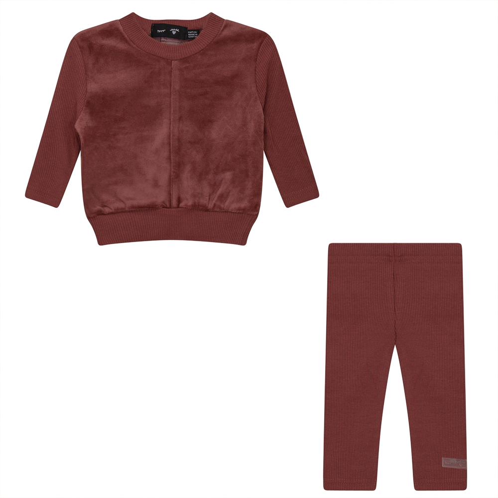 Velour And Rib Combo 2 PC Set