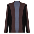 Color Blocked Ribbed Sweater knit