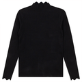 Wave Bottleneck Knit Sweater