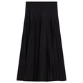Knit Pleated Midi Skirt