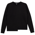 Asymmetrical Raw Edge Sweater Shirt