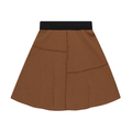 Asymmetric Cut Waffle Short Skirt