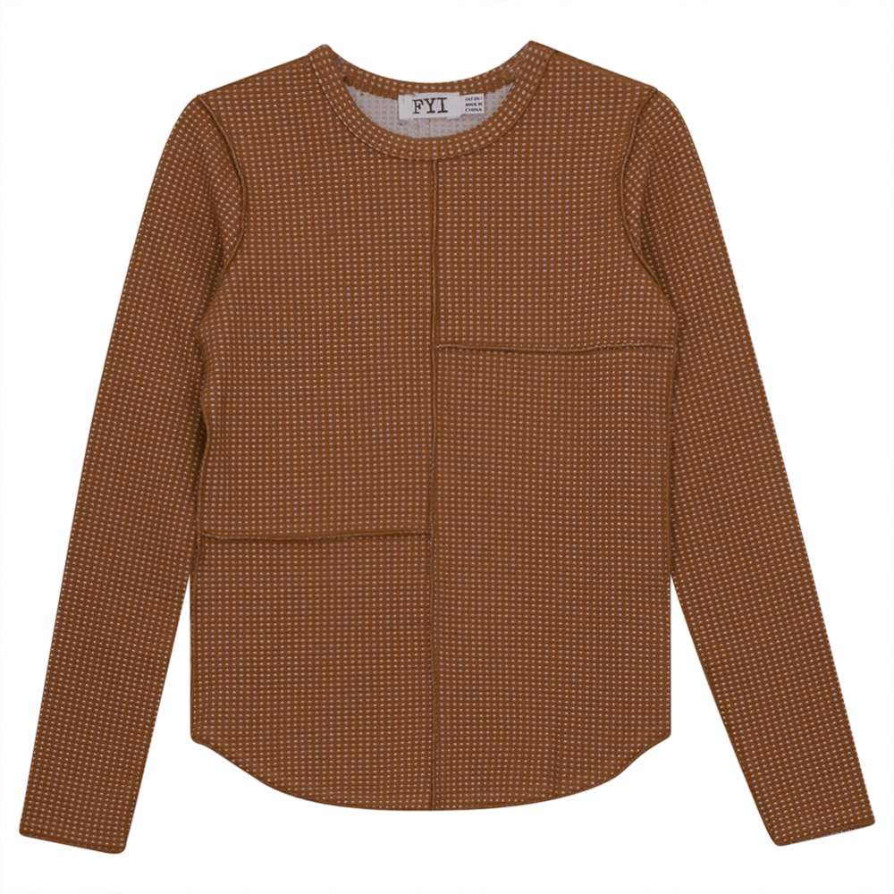 Asymmetric Cuts Waffle Top