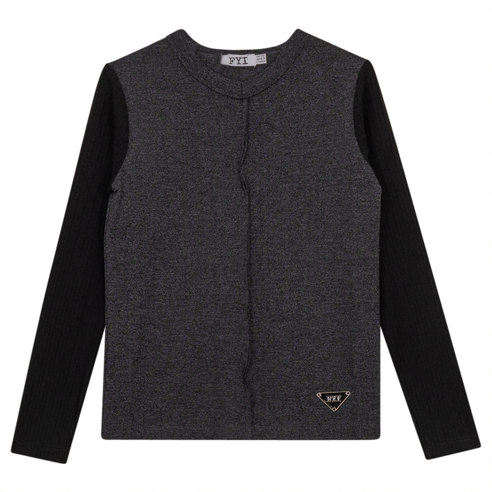 V-Neck Fine Rib Top