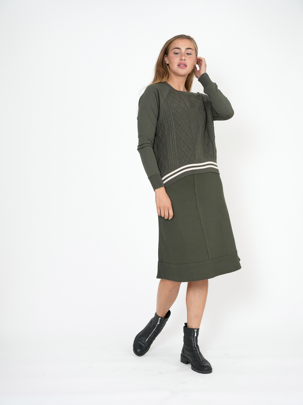 Small Waffle Short Skirt
