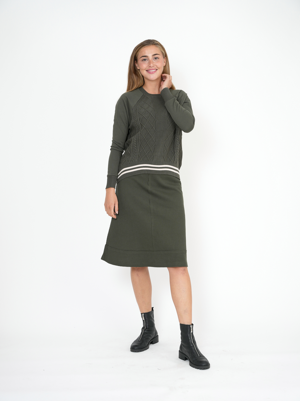 Small Waffle Short Skirt