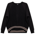 Crew Neck Raglan Sleeve Top