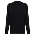 Maternity Sweater Knit Mock Neck