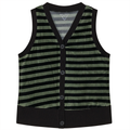 Stripped Velour Vest